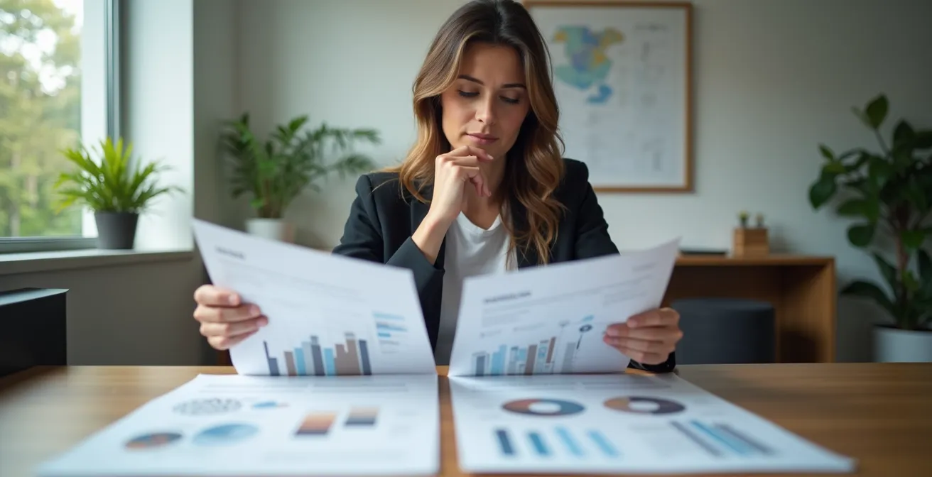 Comparaison visuelle entre placement financier et remboursement de prêt immobilier