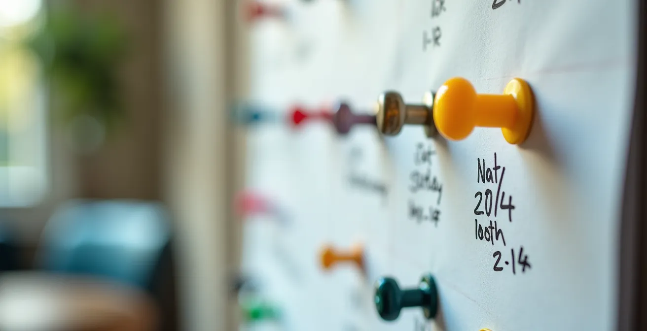 Calendrier avec alertes programmées pour le renouvellement des diagnostics immobiliers