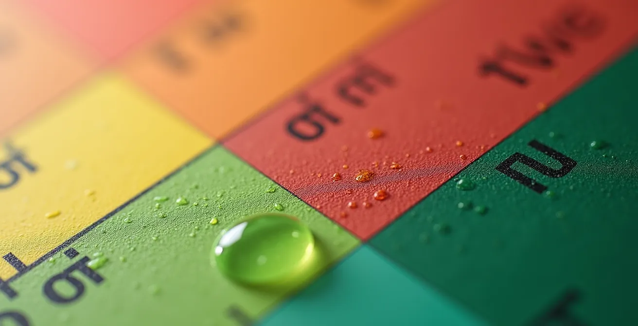 Vue macro d'une étiquette énergétique abstraite avec effets de chaleur