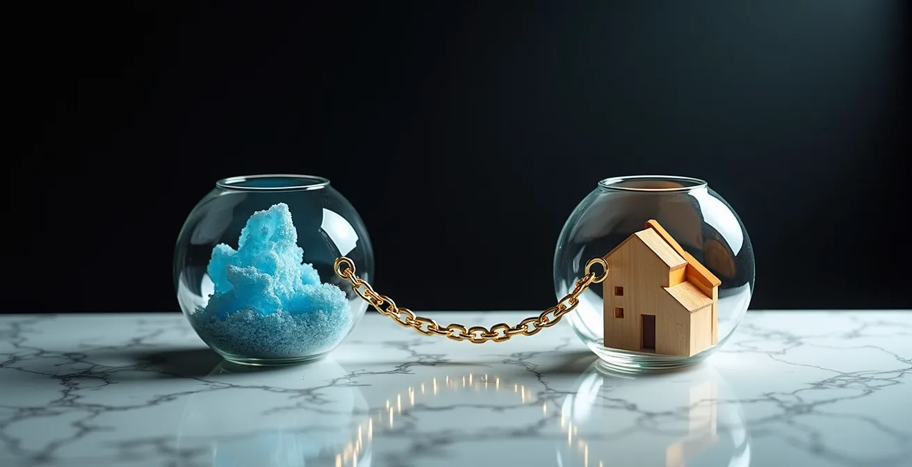 Mécanisme de nantissement d'actifs financiers pour obtenir un crédit immobilier