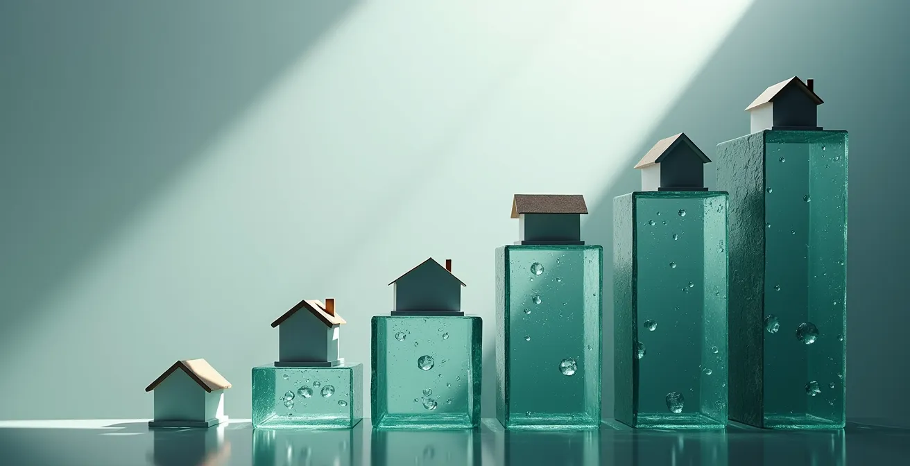 Représentation visuelle du montage en cascade de plusieurs prêts aidés pour l'achat immobilier